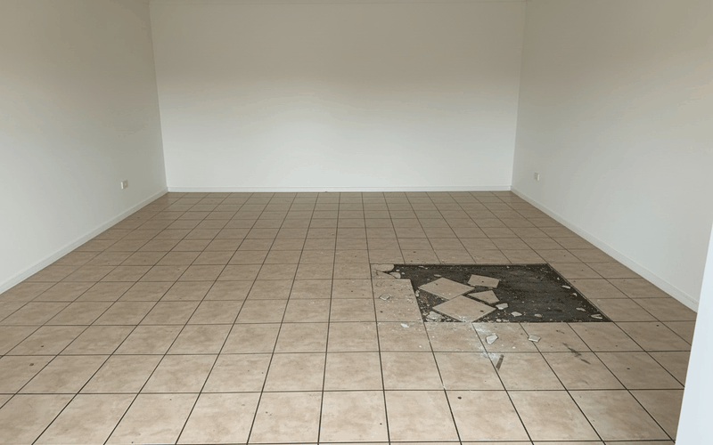 Before and after floor sanding